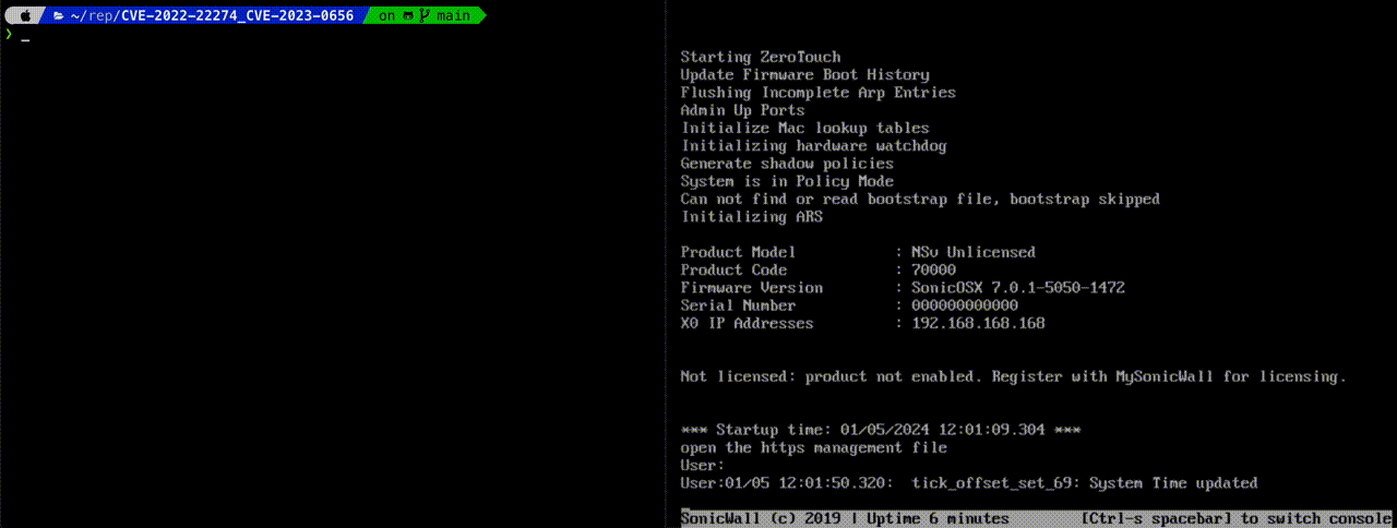 Animation of exploit causing a firewall crash