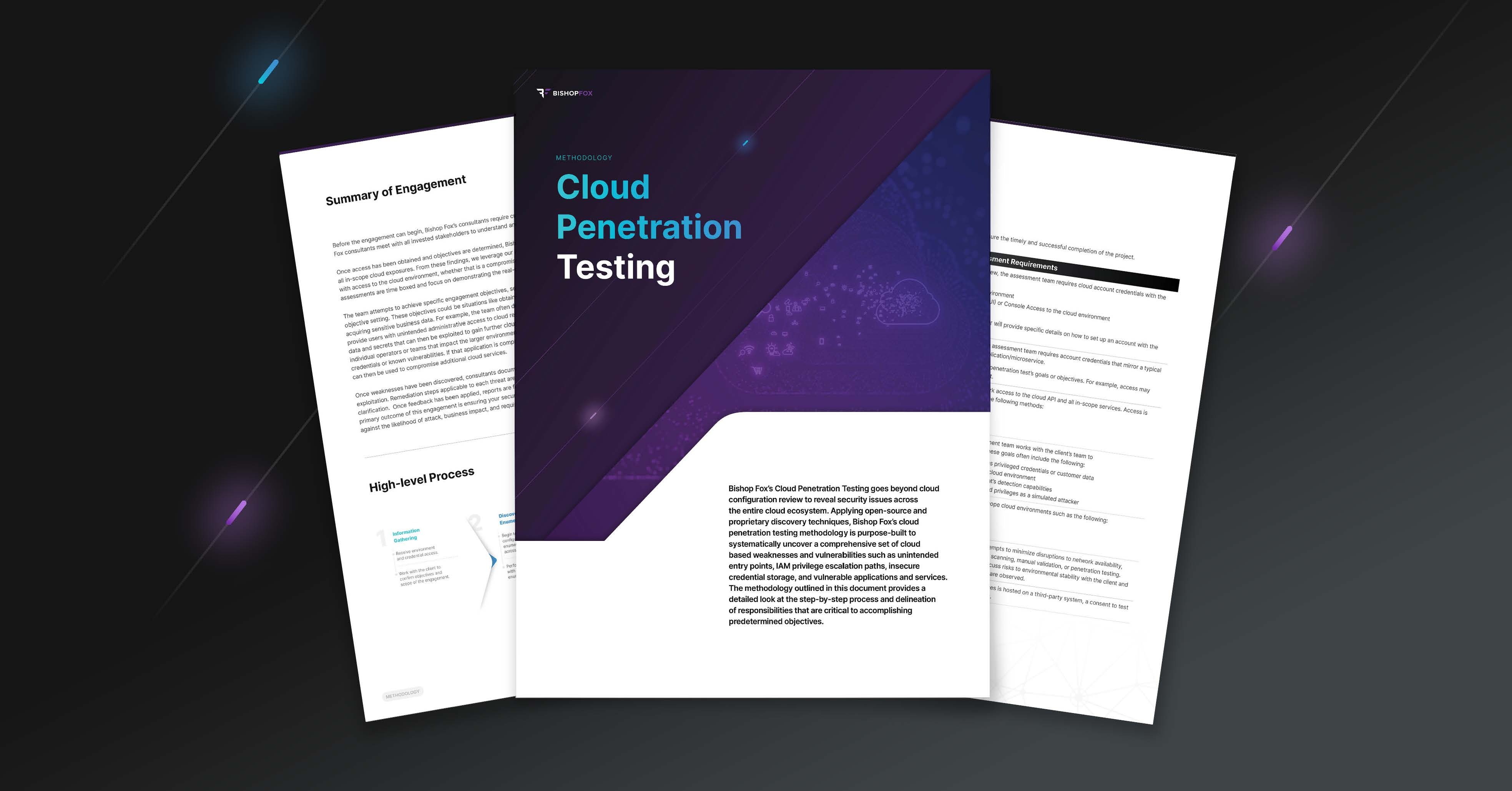 Cover page of the bishop Fox cloud penetration testing methodology