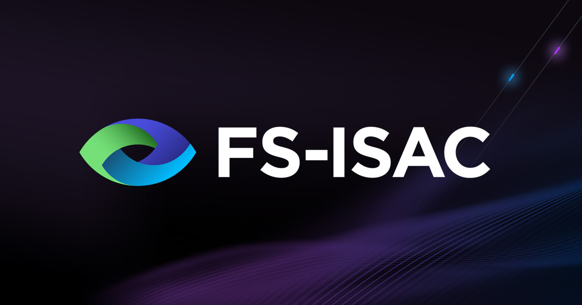 FS-ISAC white logo on dark background.