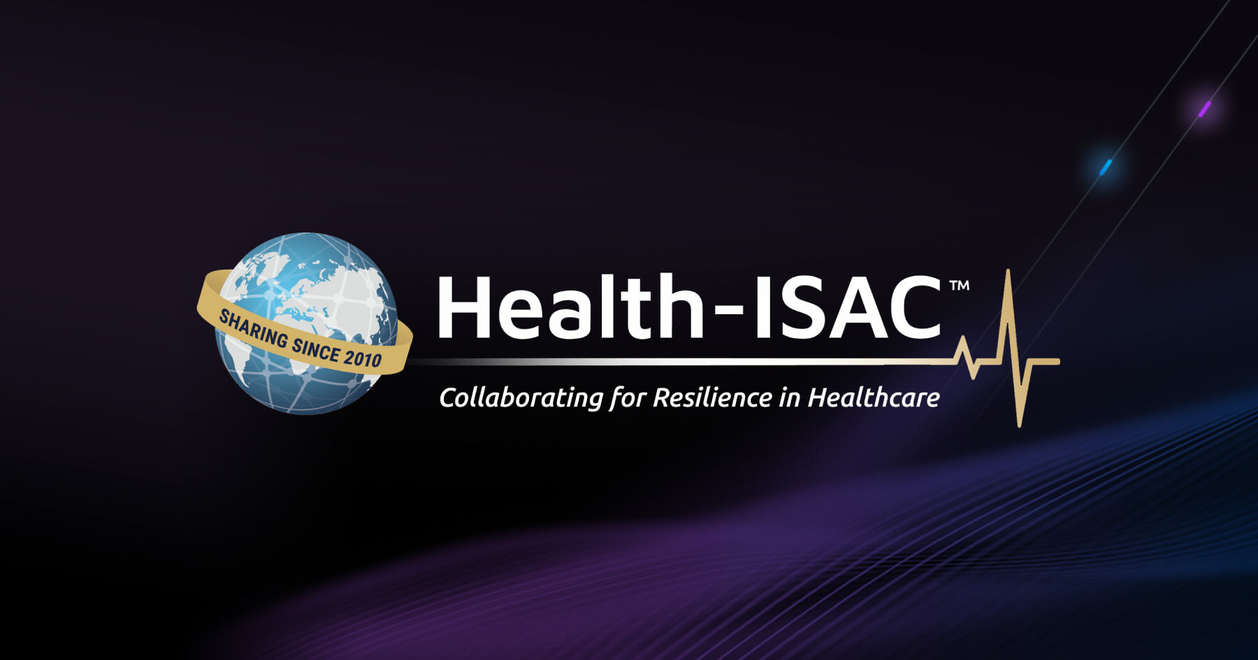 Health ISAC logo with a globe and a subtitle: collaborating for resilience in healthcare.