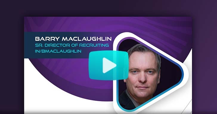 Barry MacLaughlin headshot on video thumbnail with overlay play button.