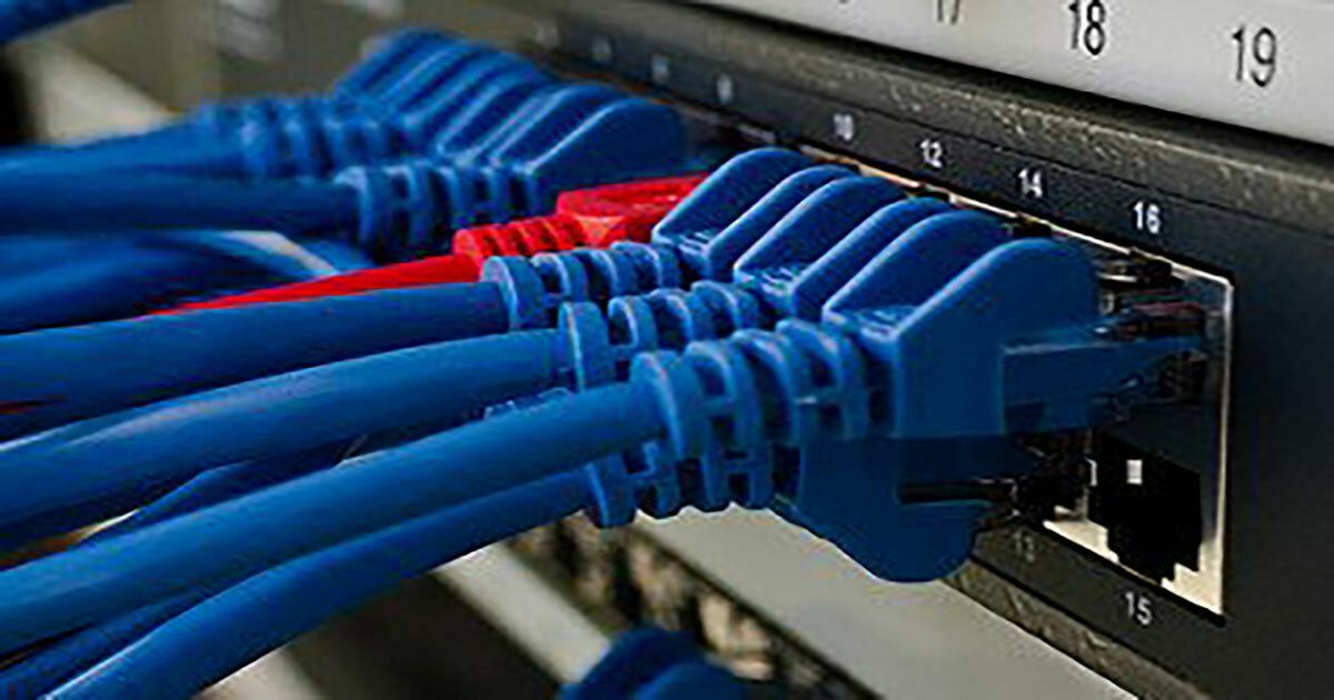Electrical inputs blue cords