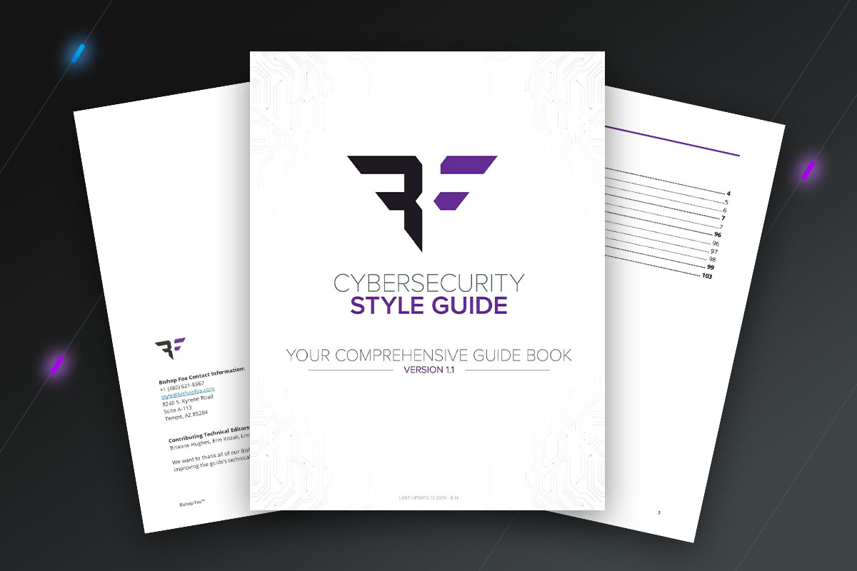 Pamphlet of the cybersecurity style guide