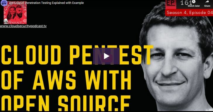 Black and yellow background with Cloud Pentest of AWS with Open Source overlay and Seth Art's headshot.