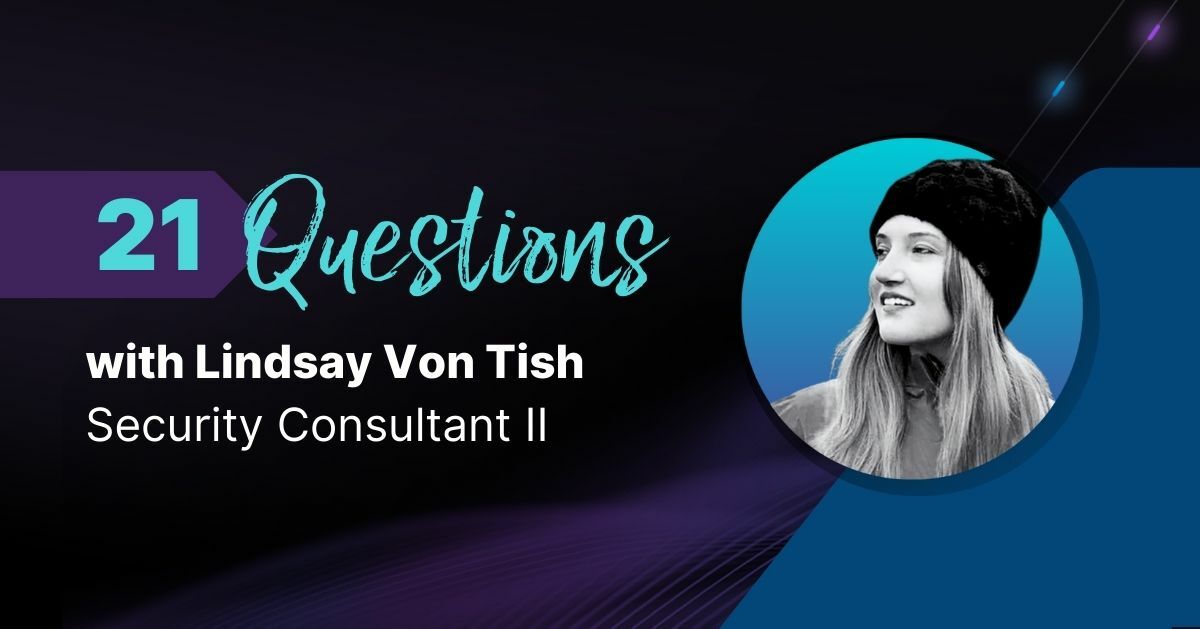 Video of 21 Questions series with Lindsay Von Tish