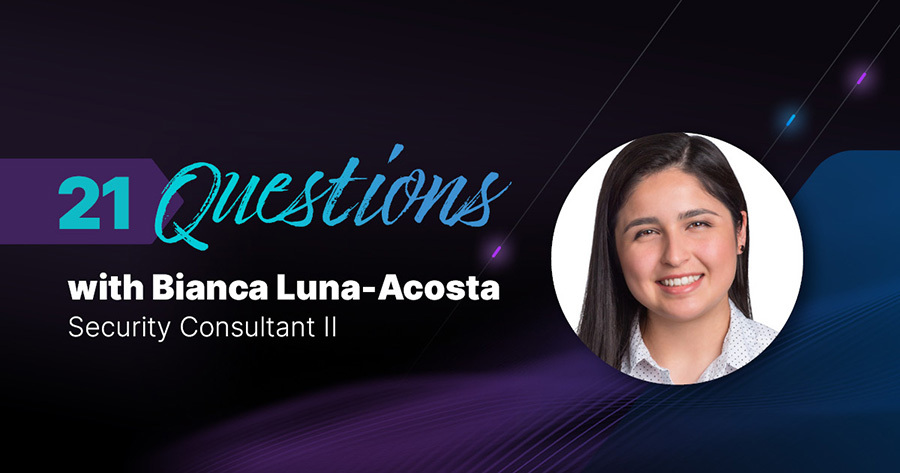 Video of 21 Questions series with Bianca Luna-Acosta