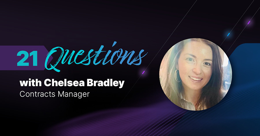 Video of 21 Questions series with Chelsea Bradley