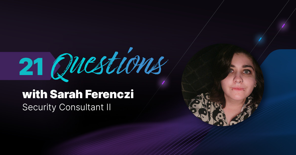 Video of 21 Questions series with Sarah Ferenczi