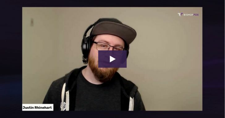 Video screenshot of security researcher Justin Rhinehart