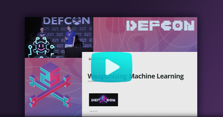 Watch our Def con 25 2017 weaponizing machine learning video