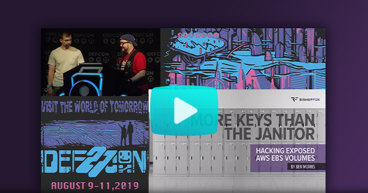 Watch our Def con 27 2019 finding secrets in publicly exposed ebs volumes video
