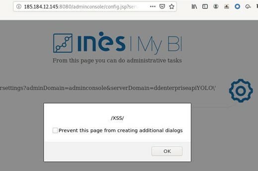 Digdash Reflected XSS payload executed on the DigDash page
