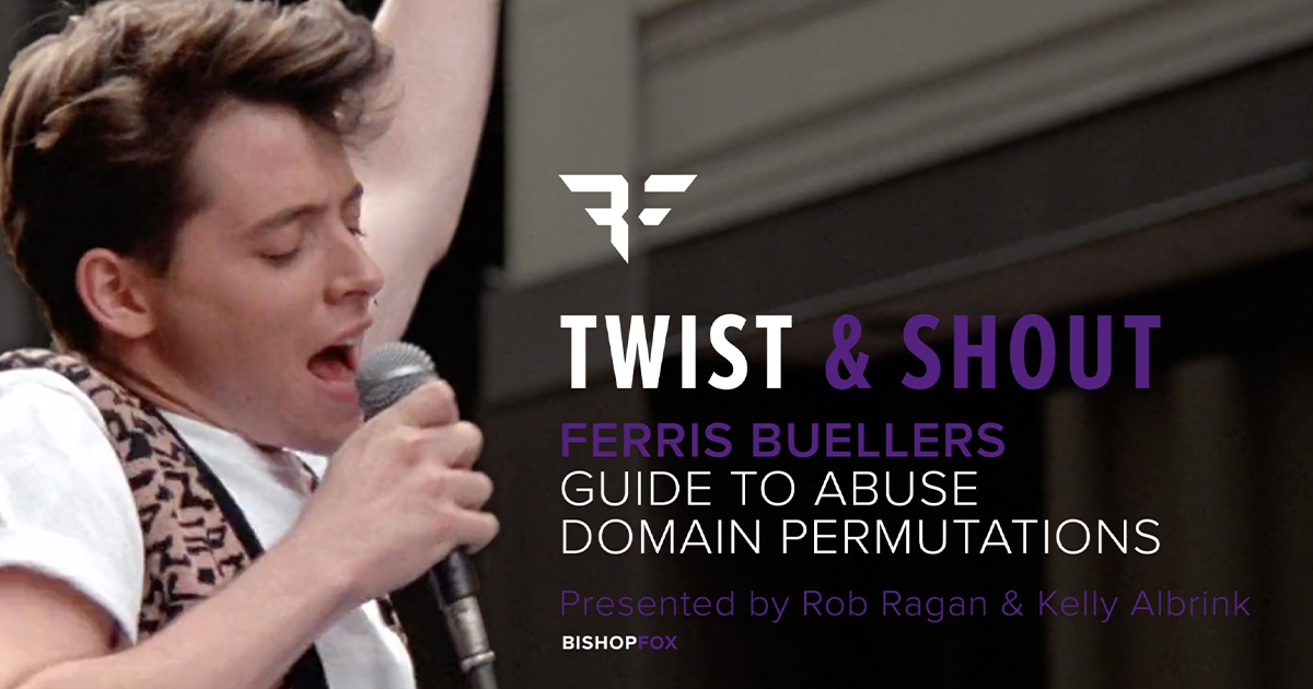 Cover slide Ferris Bueller singing into microphone