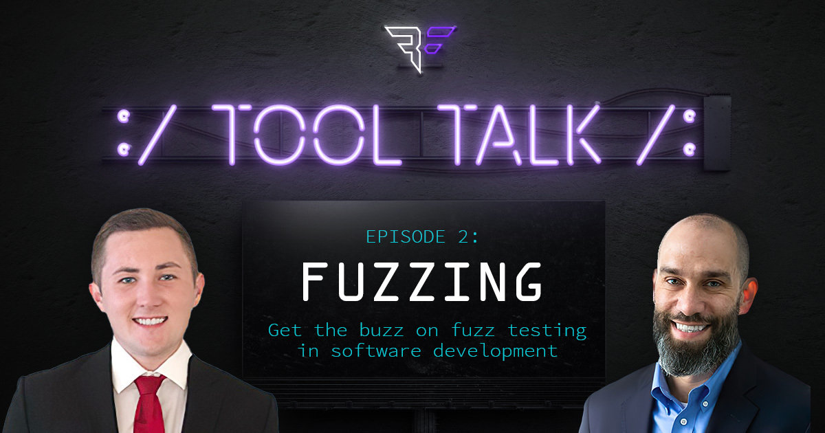 Headshots of security consultants, Matt Keeley and Joe Sechman presenting episode 2 of Bishop Fox Tool Talks: Fuzzing.