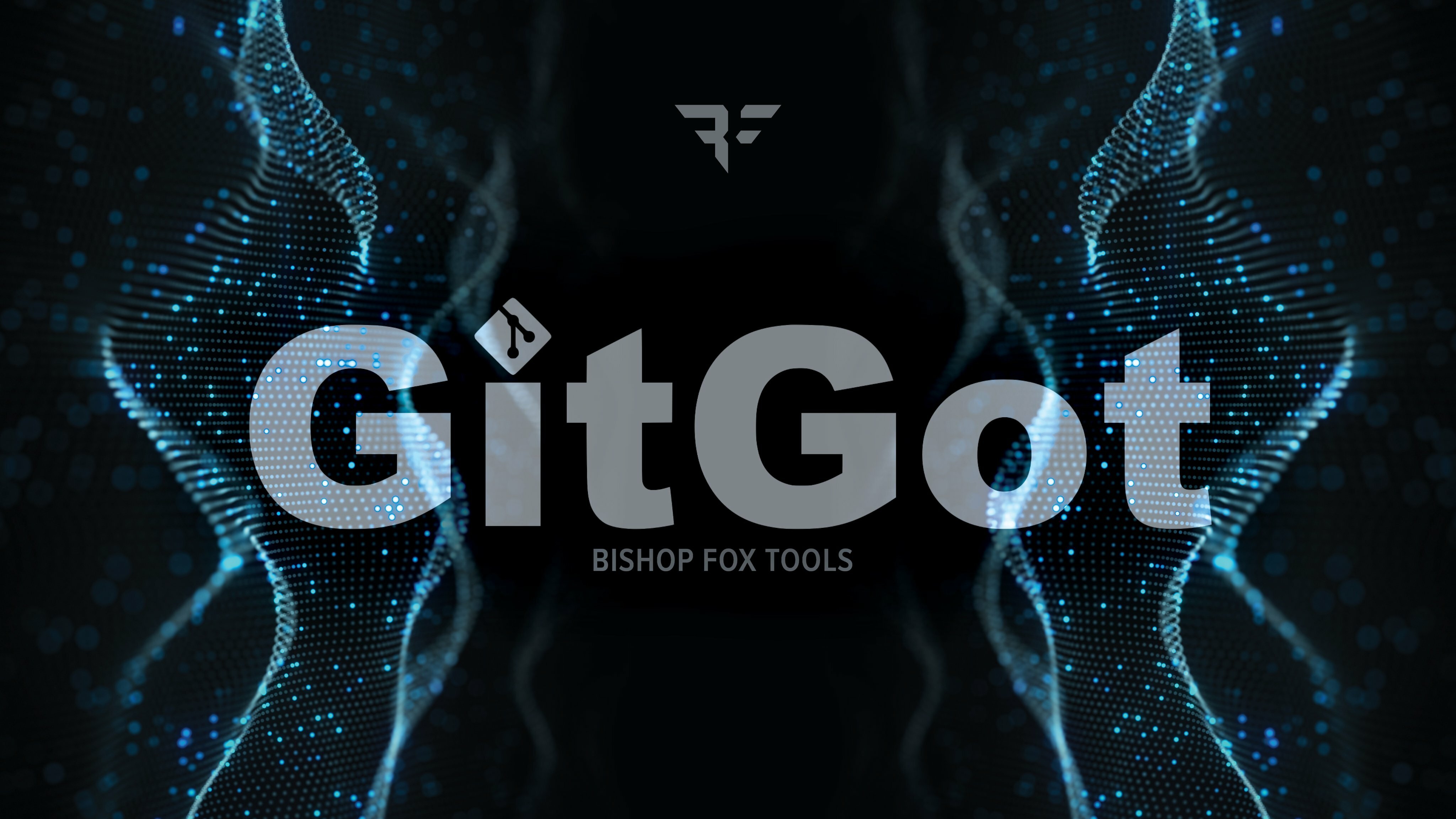 Git got with blue lit up electrical background
