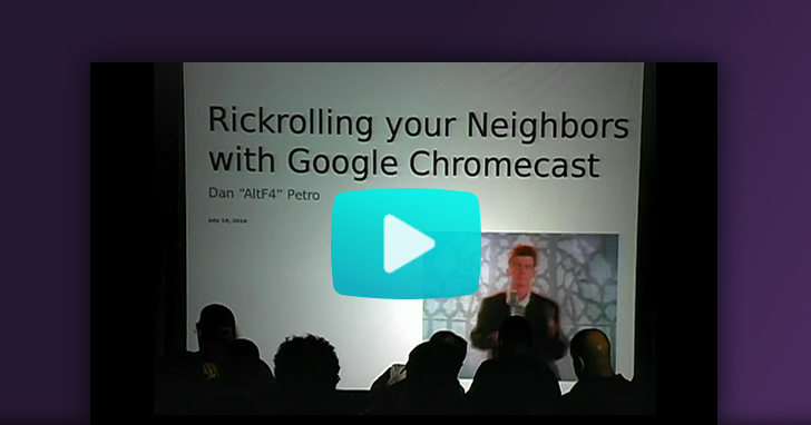 Watch our Hope x 2014 rickrolling your neighbors with google chromecast video
