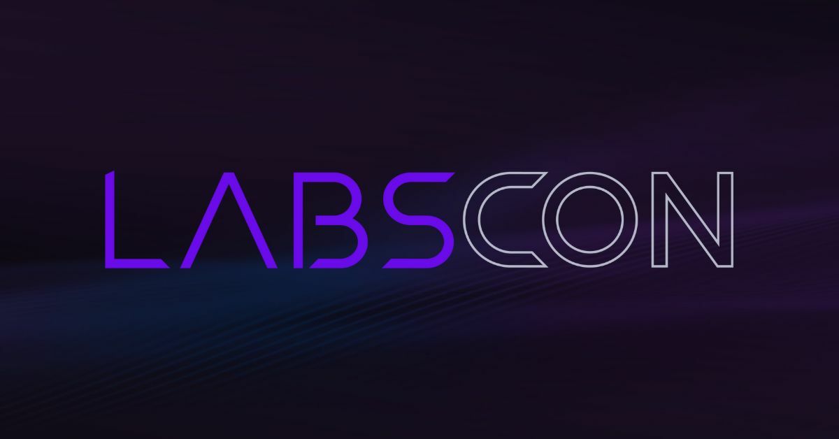 LABScon logo on purple background