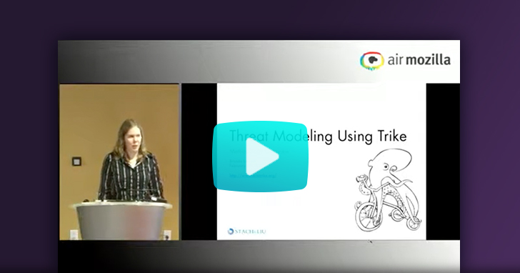 Watch our Mozilla security blog threat modeling using trike video
