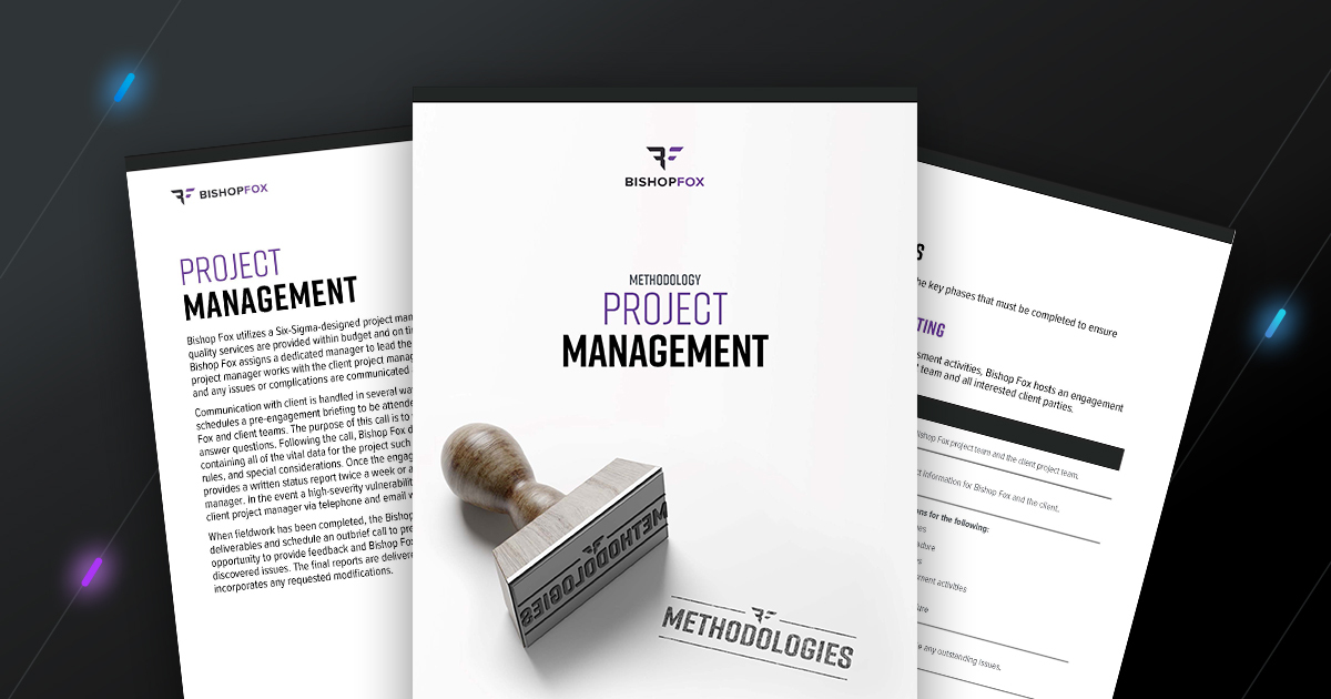 Bishop Fox Project Management Methodology cover page