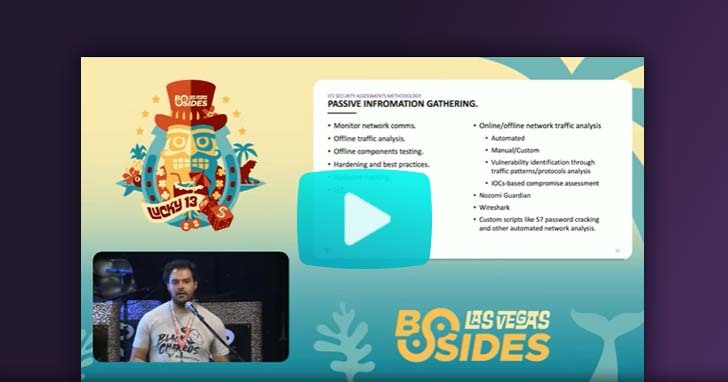 Screenshot of Yael Barsuto presenting at BSides Las Vegas Youtube on ICS Security Assessments 101