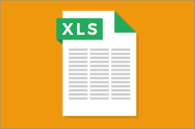 Illustration of an Excel document