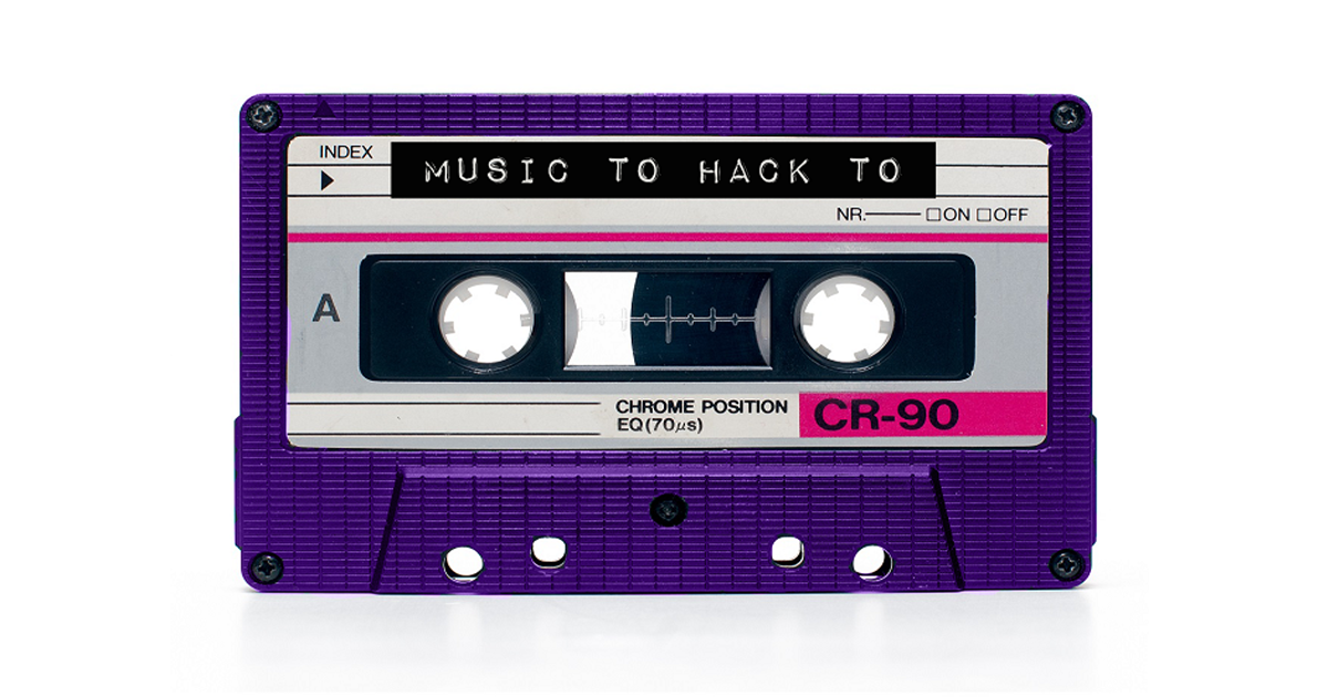 Purple cassette tape