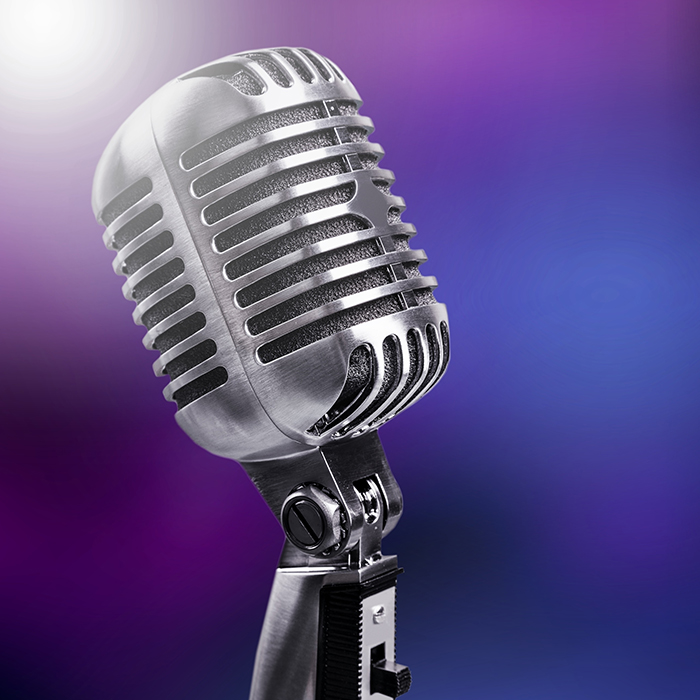Up close vintage mic