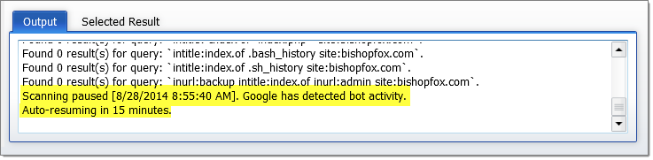 SearchDiggity – Error – Paused Due to Bot Detection - Closer Look 2.SearchDiggity-Error-Paused_Due_to_Bot_Detection-Closer_Look