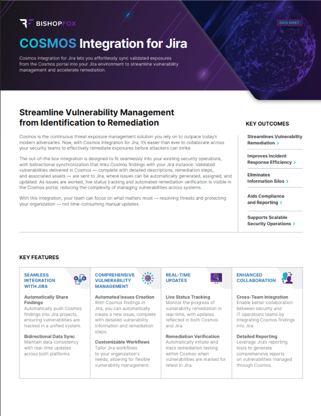 Cosmos Jira datasheet thumbnail