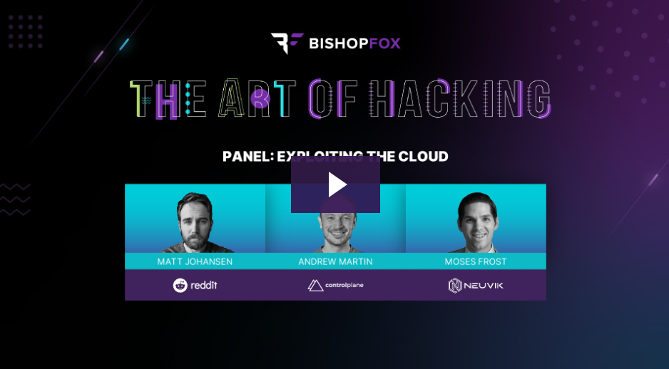 Video thumbnail featuring the three panelist headshots: Matt Johansen, Andrew Martin, and Moses Frost.