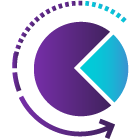 Icon Pie Chart Process