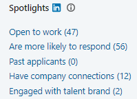 LinkedIn recruiter spotlights