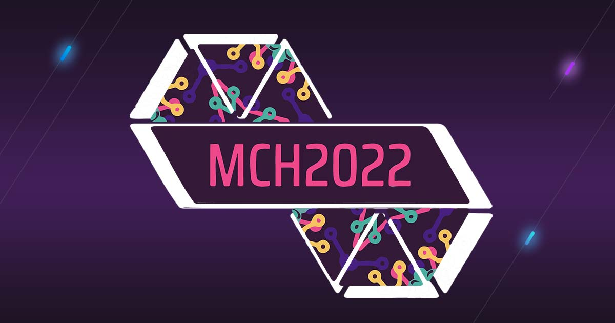 MCH 2022 logo on purple background