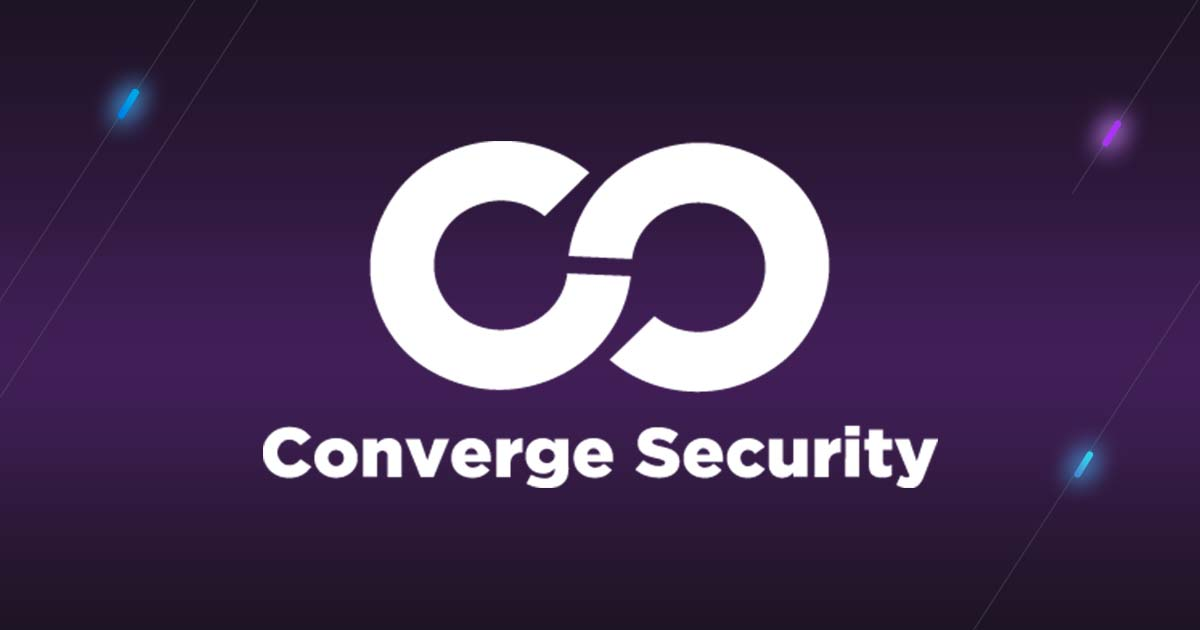 Converge Security Conference white logo on purple background. Senior Security Consultant Alethe Denis is set to speak at Converge Security Conference.