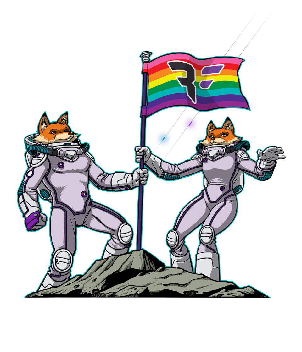 Tall Pride Foxes for DEI Vision Statement